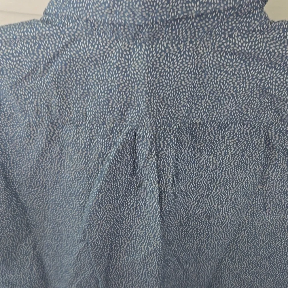 Goodthreads Blue & White Print Shirt - Picture 8 of 9